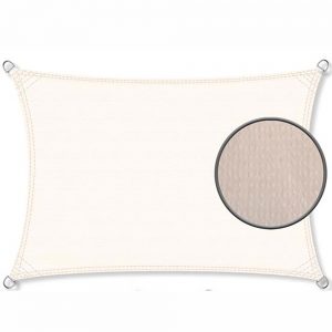 schaduwdoek rechthoek creme