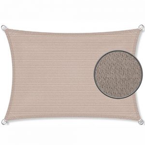 schaduwdoek rechthoek taupe