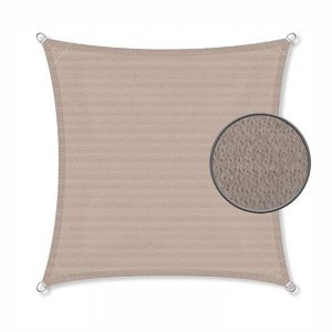 schaduwdoek vierkant taupe